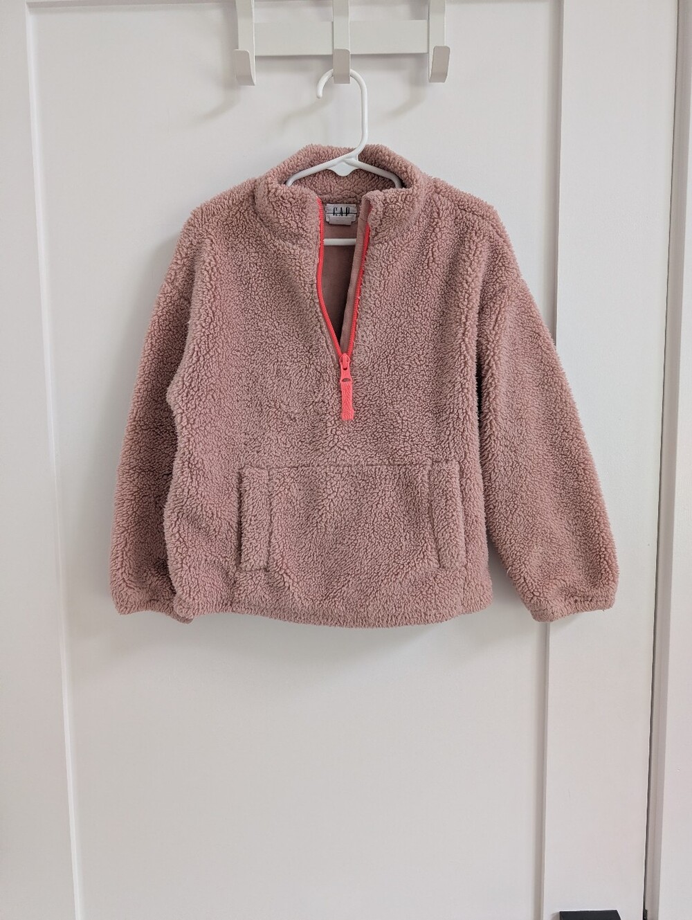 ✨ 4 for 12 GAP Kids Toddler Sherpa Quarter Zip Pullover Pink Size 5